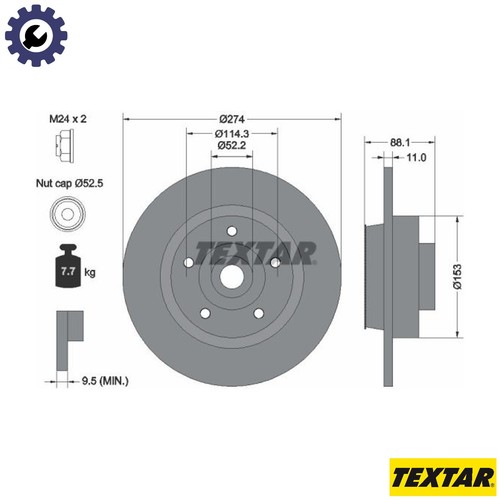 Brake disc 92232603 for - 92232603,