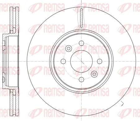 Brake disc front axle - brake,