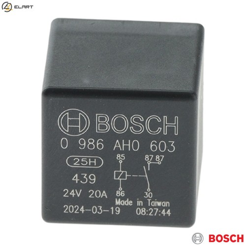 Relay main current - current, ah0