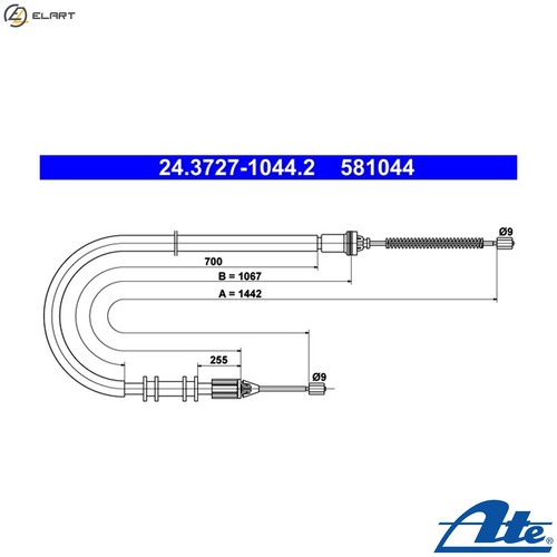 Cable pull parking - cable,