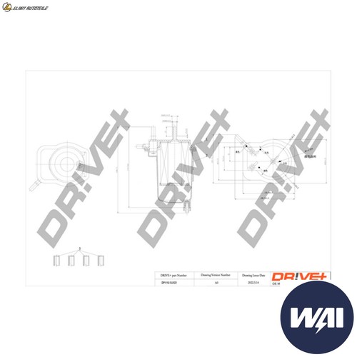 Fuel filter dp1110 0121 for - filter,