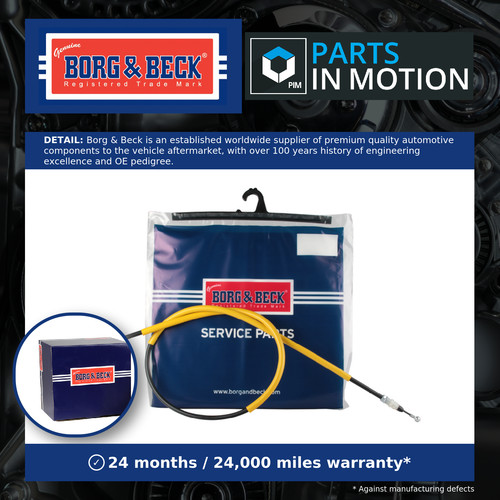 Handbrake cable rear - rear, right