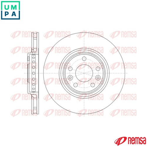 Brake disc 61345 for - 61345.10,