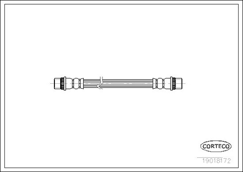 19018172 corteco brake hose - corteco,