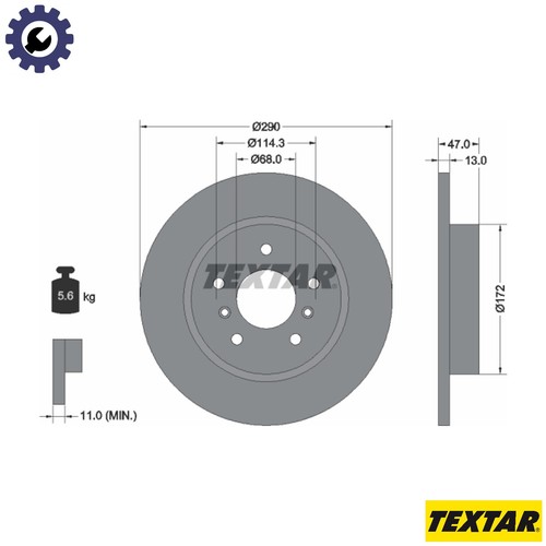 Brake disc 92274003 for - disc,